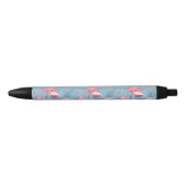 Flamingo's Patroon 1 Zwarte Inkt Pen (Voorkant)