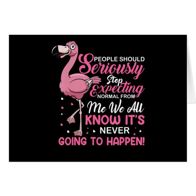 Flamingos | People Should Stop Expecting Normal (Devant horizontal)
