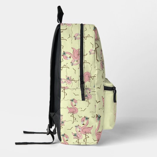 Flamingos Personalized Bedrukte Rugzak (Links)