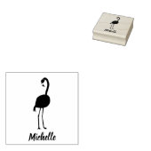 Flamingos Personalized Rubberstempel (Gestempeld)