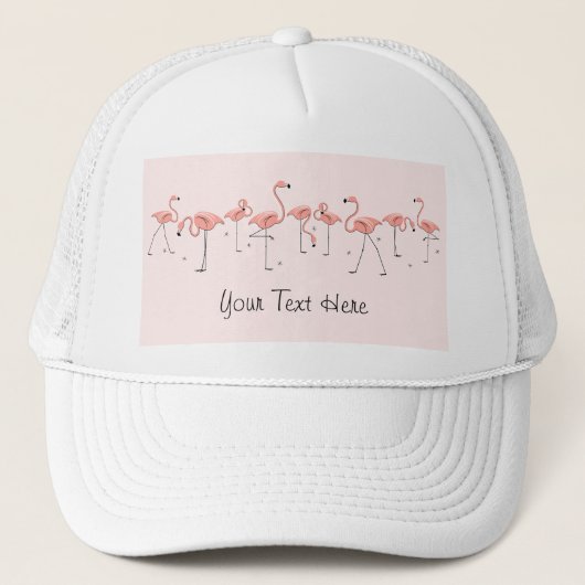 Flamingos Pink groep 'Tekst' trucker Trucker Pet (Voorkant)