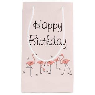 Flamingos Pink Group Happy Birthday cadeautas klei