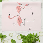 Flamingos Pink Group keukenhanddoeken (Gevouwen)