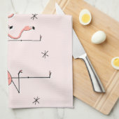 Flamingos Pink Group keukenhanddoeken (Quarter Fold)