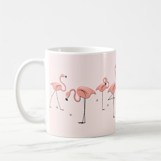 Flamingos Pink Line mok (Links)