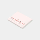 Flamingos Pink Line Post-it® Notes (Schuin)