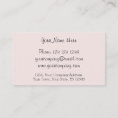 Flamingos Pink Line visitekaartje (Achterkant)