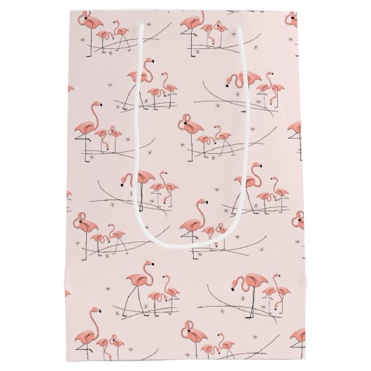 Flamingos Pink Multi gift medium Medium Cadeauzakje (Achterkant)