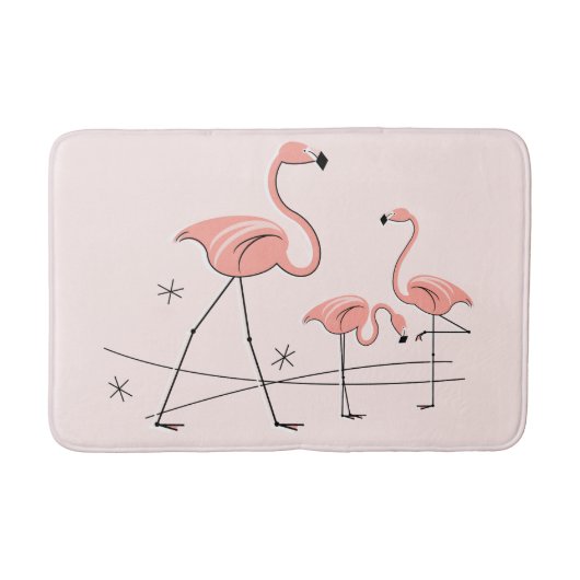 Flamingos Pink Trio 2 badmat (Voorkant)