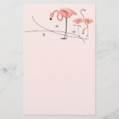 Flamingos Pink Trio 3 Briefpapier (Voorkant)