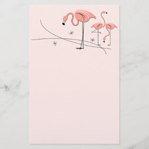 Flamingos Pink Trio 3 Briefpapier