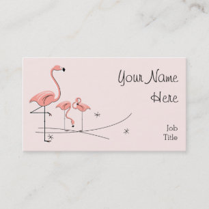Flamingos Pink Trio 4 visitekaartje