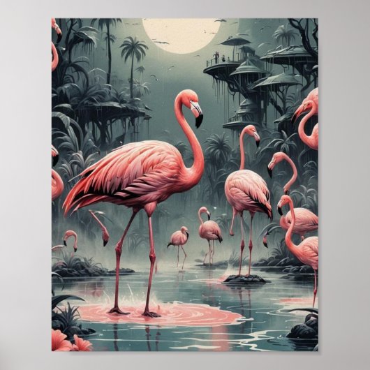 Flamingo's Poster (Voorkant)