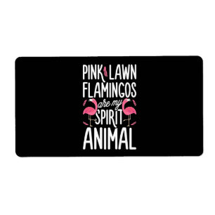 Flamingos Roze gelaagde lamingos zijn gedistille Etiket