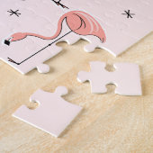 Flamingos Roze puzzel (Zijkant)