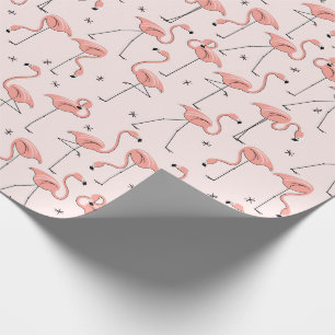 Flamingos Roze verpakkingspapier Cadeaupapier