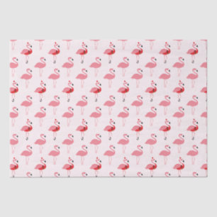 Flamingos Santa Pink Flamingo patroon Kerstmis Tissuepapier