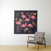 Flamingo's set, tropische vogel . wandkleed (In situ)