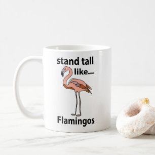 Flamingo's Staan Groot Als Flamingo's Flamingo Koffiemok