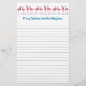 Flamingos Tropical Kerstbriefpapier Briefpapier (Voorkant)