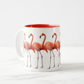 Flamingos Tweekleurige Koffiemok (Voorkant links)