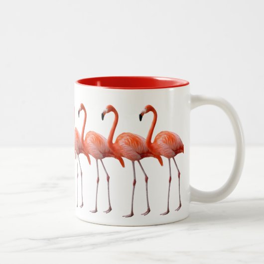 Flamingos Tweekleurige Koffiemok (Rechts)