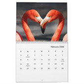 Flamingos Wall Agenda Kalender (Feb 2026)