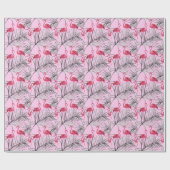 Flamingo's, waterverf. cadeaupapier (Vlak)