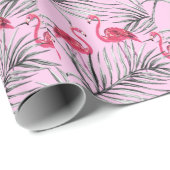 Flamingo's, waterverf. cadeaupapier (Rol Hoek)