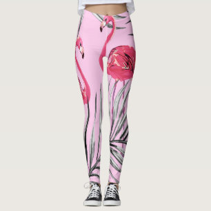 Flamingo's,  waterverf. leggings
