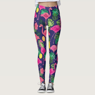 flamingo's, zomerelementen leggings
