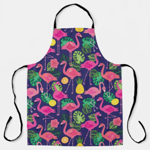 flamingo's, zomerelementen schort