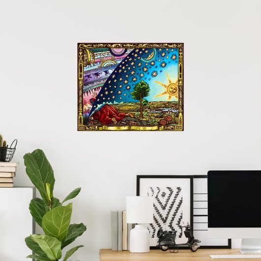 Flammarion Dome Flat Earth Poster (Thuiskantoor)