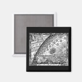 Flammarion Dome Woodcut Engraving Magneet (Voorkant / Achterkant)
