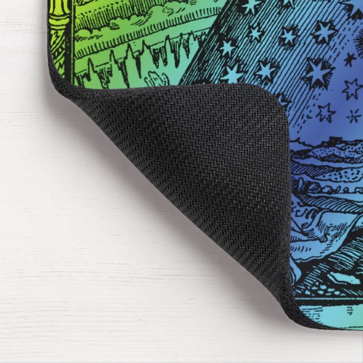 Flammarion Heaven and Earth Engraving Artwork Muismat (Hoek)