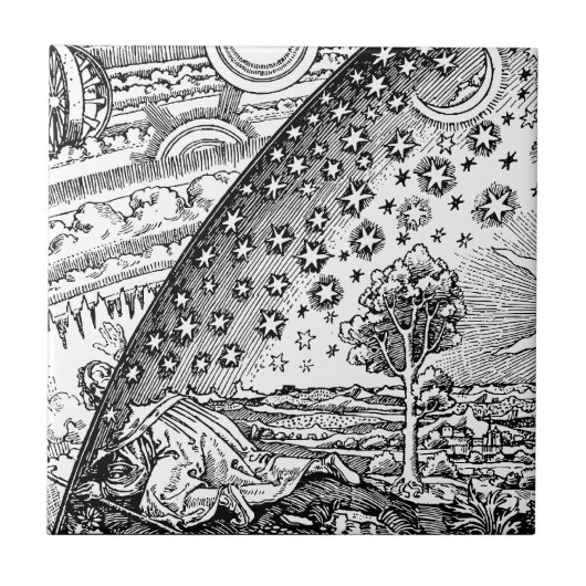 Flammarions Wanderer Tegeltje (Voorkant)