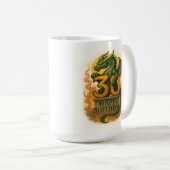 Flamme Bissée Trente : Dragon Anniversaire Mug (Devant droit)