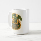 Flamme Bissée Trente : Dragon Anniversaire Mug (Devant gauche)