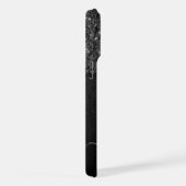 Flamme blanc noir scintille bois rustique Monogram (Côté droit)