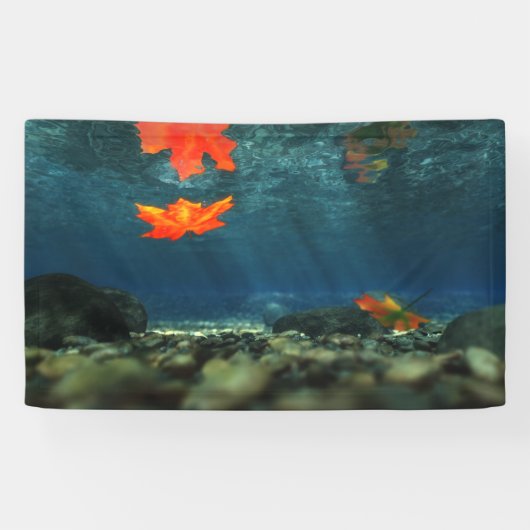 Flamme dans la bannière de l'eau (Horizontal)