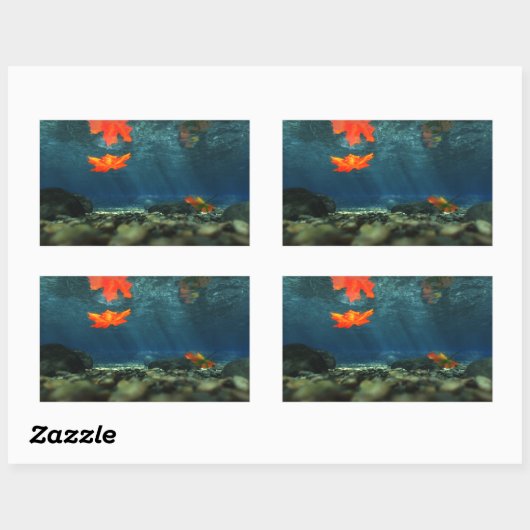 Flamme dans les Stickers de l'Eau (Feuille)