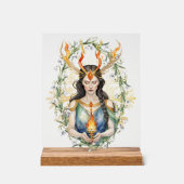 Flamme de déesse de Wiccan Imbolc et flocon de nei (Recto)