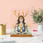 Flamme de déesse de Wiccan Imbolc et flocon de nei (Mariage)