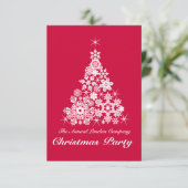 Flamme de neige de Noël invitation (Debout devant)