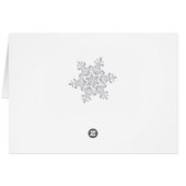 Flamme de neige en argent sur le bleu Numéro de ta (Dos Horizontal)