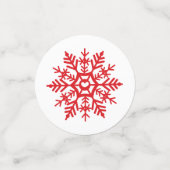 Flamme de neige rouge Confetti (Petit recto)