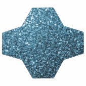 Flamme de parties scintillant bleu pâle (Plat)