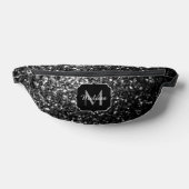 Flamme de parties scintillant gris foncé Monogram (Poser)