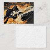 Flamme femme, art déco, vol 3 - Carte de lecture (Devant / Derrière)