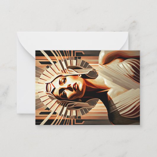 Flamme femme, art déco, vol 4 - Carte de lecture (Devant)